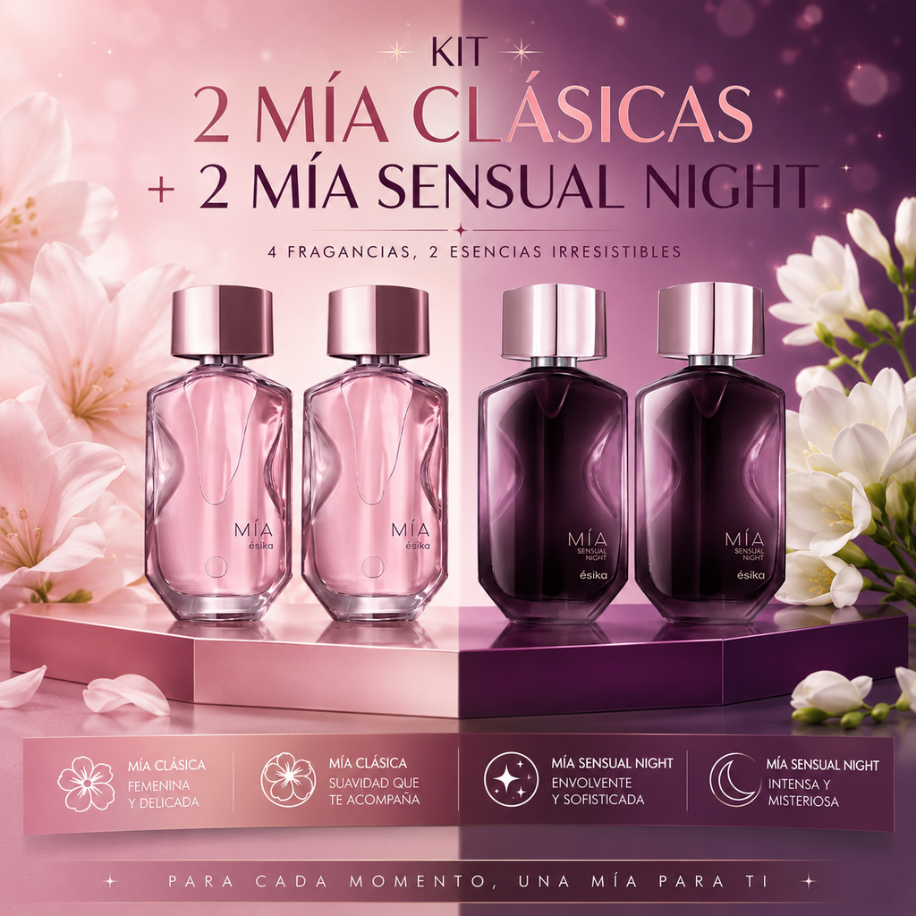 Kit Exclusivo 2 Mía Clásica & 2 Mía Sensual Night