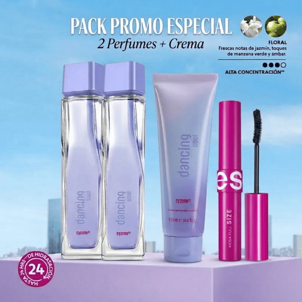 Kit 2 Dancing Soul + Crema + Pestañina + Envió Gratis