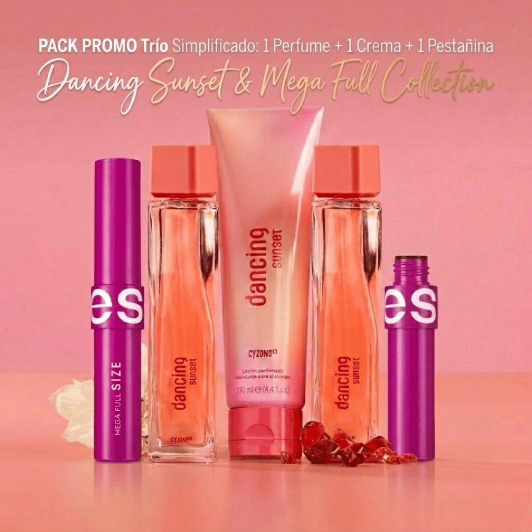 Kit 2 Dancing Sunset + Crema + Pestañina/Envio Gratis