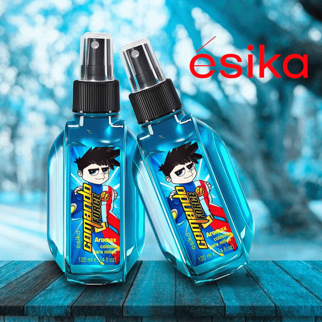 Comando Force Azul Esika 120ml + Desodorante