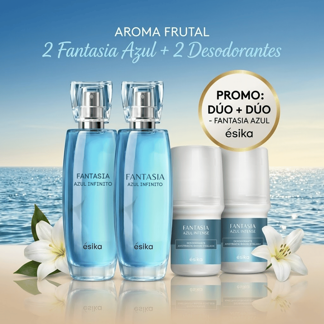 Kit Fantasía Azul + 2 Desodorante/Envió Gratis