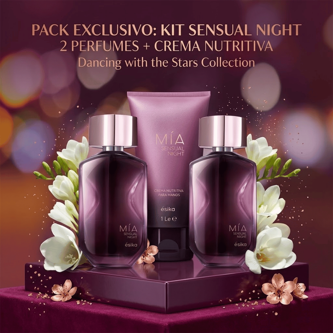 Kit Mia Sensual Night + Mia Clasica + Crema Mia Sensual Night/Envió Gratis