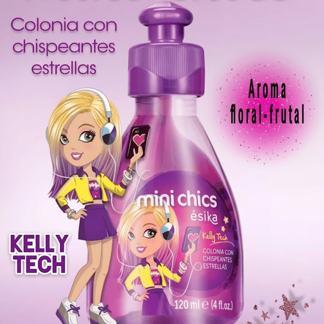 Colonia para niñas Kelly Tech 120 ml + Desodorante