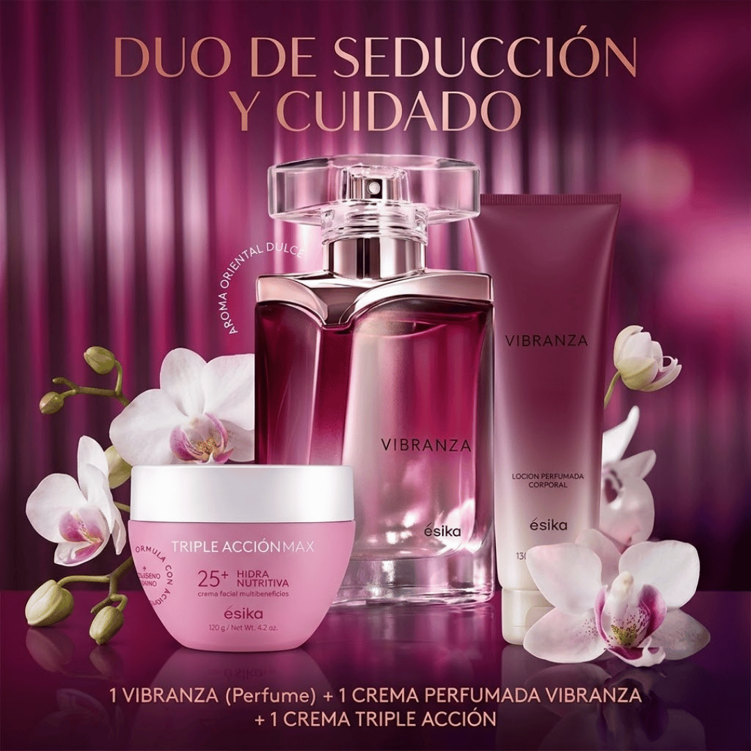 Kit Vibranza Addiction + Crema Vibranza Addiction + Crema Hidratante/Envió Gratis