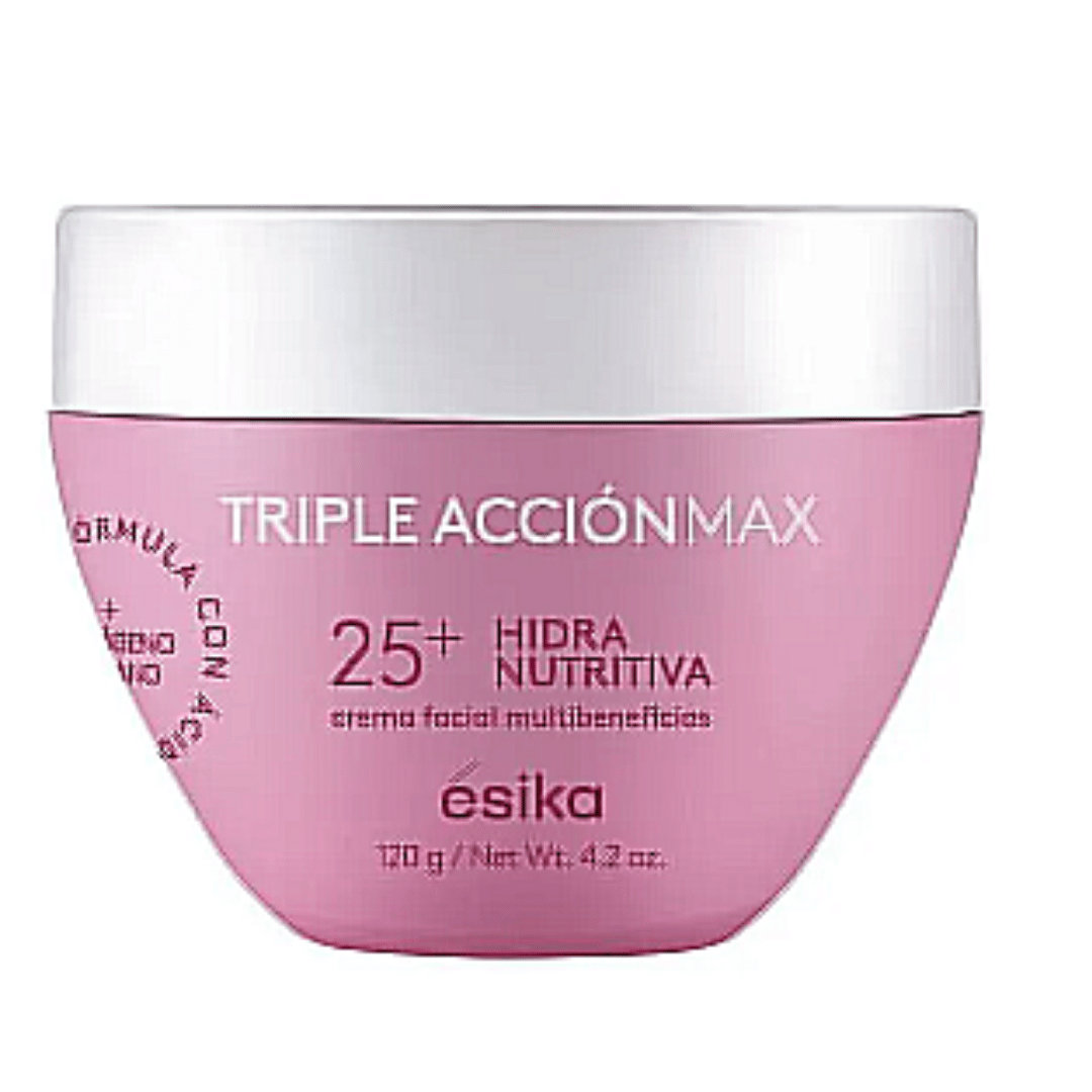 25+ Triple Acción Esika 120 g Crema Facial Hidra Nutritiva