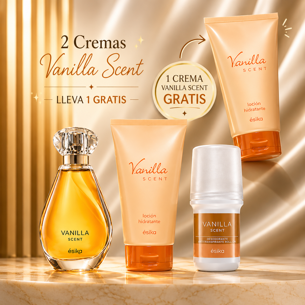 Vainilla Scent esika + crema vanilla Scent + desodorante vanilla Scent + Regalo