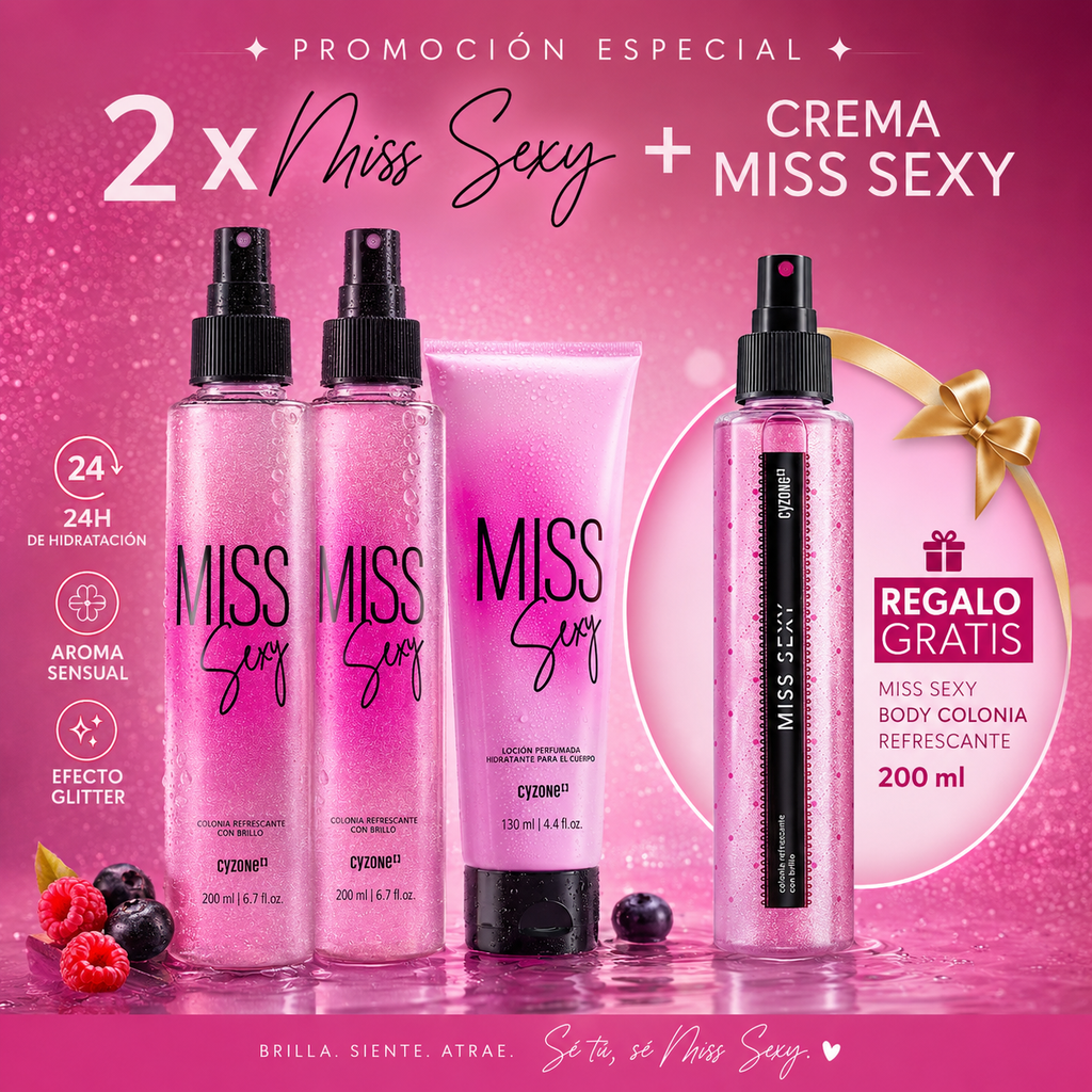 2 x Miss sexy + Crema miss sexy + Regalo