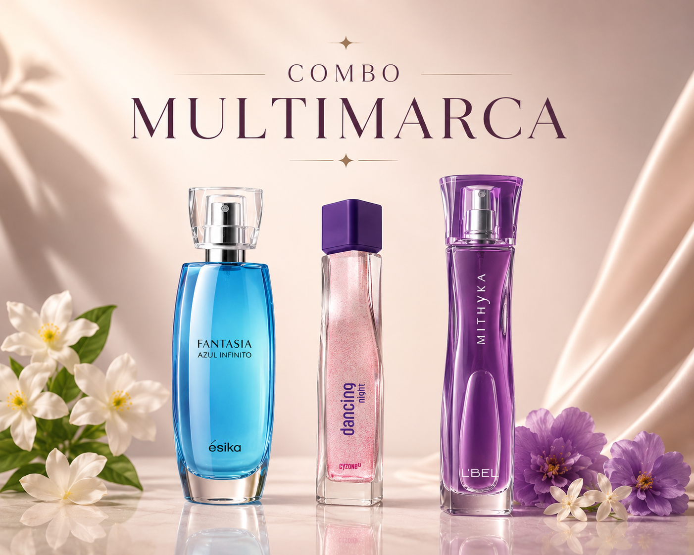 Kit Multimarca (Mithyka L'Bel + Dancing Night Cyzone + Fantasía azul Esika)