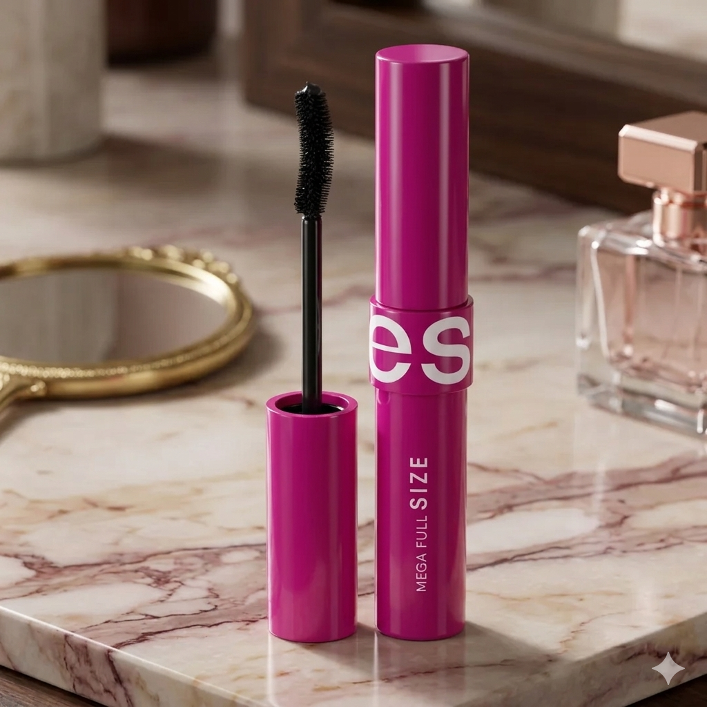 Kit Esika (Splash Perfumado + Crema Perfumada + Pestañina Mega Full Size + Delineador Liquido Negro + Labial Colorfix)