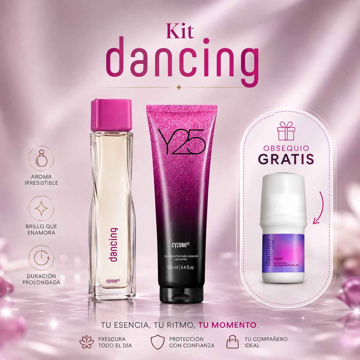 Dancing tradicional + crema perfumada